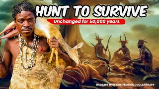 The Remarkable Life Of The Hadzabe Tribe  HuntingCooking And Surviving In The Wild  Compilation 2 [upl. by Aifas472]