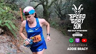 Addie Bracy  2022 Speedgoat 50K PreRace Interview [upl. by Lrat]