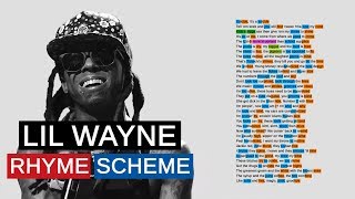 Lil Wayne on Bloody Mary  Rhyme Scheme [upl. by Ronile346]