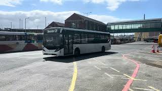 Globe Holidays 1242 departs Barnsley with a X20 service to Doncaster [upl. by O'Toole]