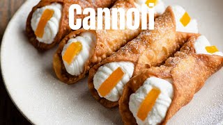 HOMEMADE SICILIAN CANNOLI SHELLS AND FILLING [upl. by Aivilys]