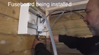 Shed rewire power and lighting with an RCBO fuseboard [upl. by Dutchman]