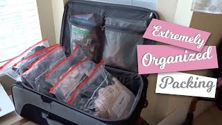 HOW TO PACK LIKE AN EXTREMELY ORGANIZED PERSON PACK WITH ME [upl. by Aicenek]