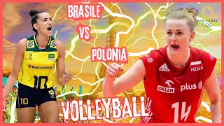 Brasile vs Polonia  Volleyball Women ➤ Olympic Games PARIS 2024 [upl. by Reo]