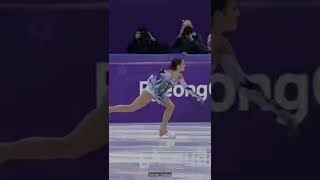 Alina Zagitova at PyeongChang 2018  BTS  Black Swan shorts [upl. by Wiggins706]