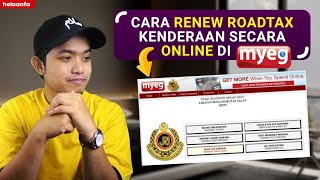 Cara RENEW Roadtax Kereta Secara Online di MYEG [upl. by Newmark]