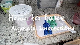 How to take Alginate Impression  Dental Assistants [upl. by Teerell]