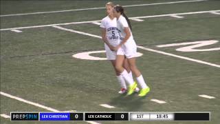 Lexington Catholic Diaper Dandy Kennedy Tranter scores on Lexington Christian on a break away [upl. by Petromilli]