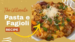 Pasta Fagioli Recipe [upl. by Nymassej]