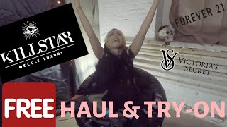 Gothic Clothing FREE Haul amp Try On Killstar Lingerie  2019 [upl. by Easton]