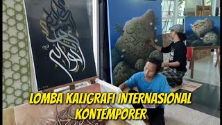 lomba kaligrafi kontemporer internasional 30 negara the power of Kabah Jakarta [upl. by Hance]