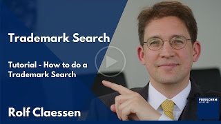 Trademark Search  How to do a trademark search for registered trademarks explained rolfclaessen [upl. by Elatnahc]