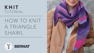 Knit a Triangle Shawl [upl. by Cinamod867]