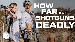 How Far are Shotguns Deadly BirdShot Slugs and 00 Buckshot [upl. by Mckee514]