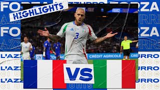 Highlights FranciaItalia 13  Nations League 202425 [upl. by Ahsimek]