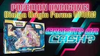 Pokemon Unboxing “Crash Or Cash” Dialga Origin Forme VMAX Premium Collection [upl. by Kalasky]