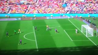 Cahill volley goal world cup 2014 vs Netherlandss [upl. by Aicirtak]