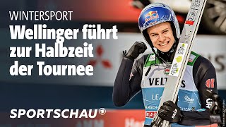 Lanišek siegt vor Kobayashi und Wellinger in Garmisch Vierschanzentournee Highlights  Sportschau [upl. by Llevra714]