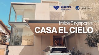 Inside Casa El Cielo 7Meter High Floor to Ceiling UPVC Windows  PLB x Sapphire Windows [upl. by Aiela]