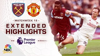 West Ham United v Manchester United  PREMIER LEAGUE HIGHLIGHTS  12232023  NBC Sports [upl. by Marlowe]