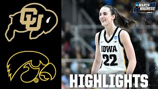 NCAA Tournament Sweet 16 Colorado Buffaloes vs Iowa Hawkeyes  Full Game Highlights [upl. by Aniahs]