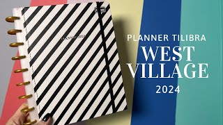 Planner West Village 2024 Tilibra  Pra quem não abre mão do branco e preto [upl. by Euridice]