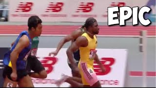 Noah Lyles Wins 60m in At The New Balance Indoor Grand Prix In A Time Of 654 [upl. by Sylvan]