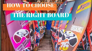 How to choose the right board in windsurfing The basics of what you need to know [upl. by Ahsined]