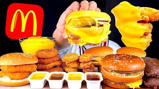 ASMR 맥도날드 빅맥🍔맥너겟 크림치즈파이 새우버거 오징어튀김 치드소스 찍먹방 McDonalds Bic Mac With Nuggets Cheese Burger MuKBang [upl. by Arrol476]