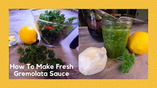 How to Make Fresh Gremolata Sauce  Easy Parsley Lemon Garlic Sauce [upl. by Mylor]