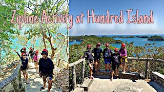 ZIPLINE ACTIVITY AT HUNDRED ISLAND [upl. by Hilleary]