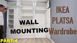 IKEA PLATSA Wardrobe wall mountingPLATSA doors adjustment PART4 [upl. by Aholah]