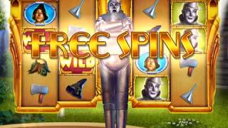 WIZARD OF OZ TIN MANS WHISTLE Video Slot Game with a FREE SPIN BONUS [upl. by Emmy]