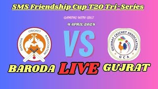 Gujurat VS Baroda India T20 Cricket Live [upl. by Atolrac]