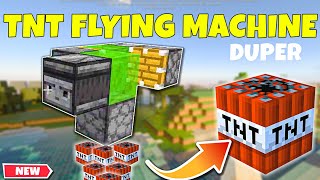 Easiest TNT Duper Flying Machine  Minecraft Bedrock 119 [upl. by Foskett141]