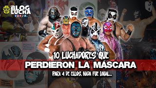 10 luchadores que perdieron la máscara para 4 de ellos su carrera no fue igual [upl. by Aihseken]