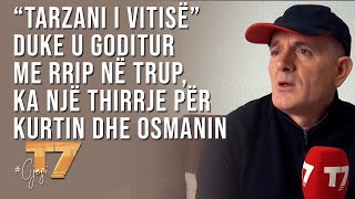 gjesi “Tarzani i Vitisë” duke u goditur me rrip në trup ka një thirrje për Kurtin dhe Osmanin [upl. by Goodson]