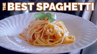 How to make the Perfect Spaghetti with Tomato and Basil from Scarpetta [upl. by Yr733]