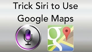 Trick Siri to Use Google Maps instead of Apple Maps [upl. by Levey]