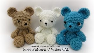 Crochet Bear Video Tutorial [upl. by Kaslik]