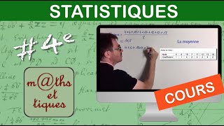 LE COURS  Statistiques  Quatrième [upl. by Baer235]