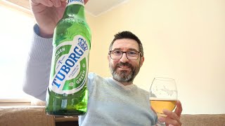 TUBORG  Beer Review [upl. by Ralyat898]