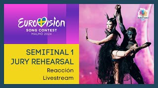 SEMIFINAL 1 JURY SHOW EUROVISION 2024  REACCIÓN LIVESTREAM [upl. by Saraiya]