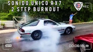 Sonido Unico Rotativo Mazda RX7 2 Step Burnout en Puerto Rico [upl. by Adnuahs500]