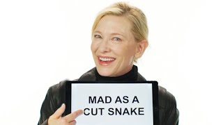 Cate Blanchett Teaches You Australian Slang  Vanity Fair [upl. by Drofdarb839]