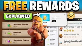 Get FREE Rewards from Supercell Store New Bonus Track amp Challenges Event in Clash of Clans [upl. by Heddi748]