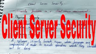 Client Server SecurityClient Server Security on webClient Server network security in ecommerce [upl. by Aihsenak]