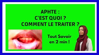 APHTE  Causes Prévention Traitements en 2 min [upl. by Sisto668]