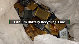 500 KGH Lithium Battery Recycling Line Suny Group [upl. by Odeen]