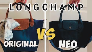 Longchamp Le Pliage Original vs Neo 2022 Detailed Review [upl. by Alcine]